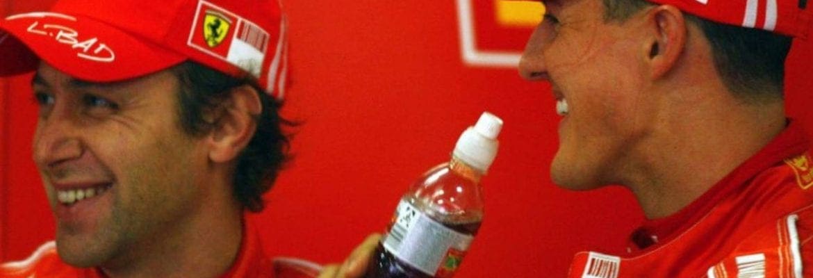 Diferente de Barrichello, Badoer visita Schumacher regularmente