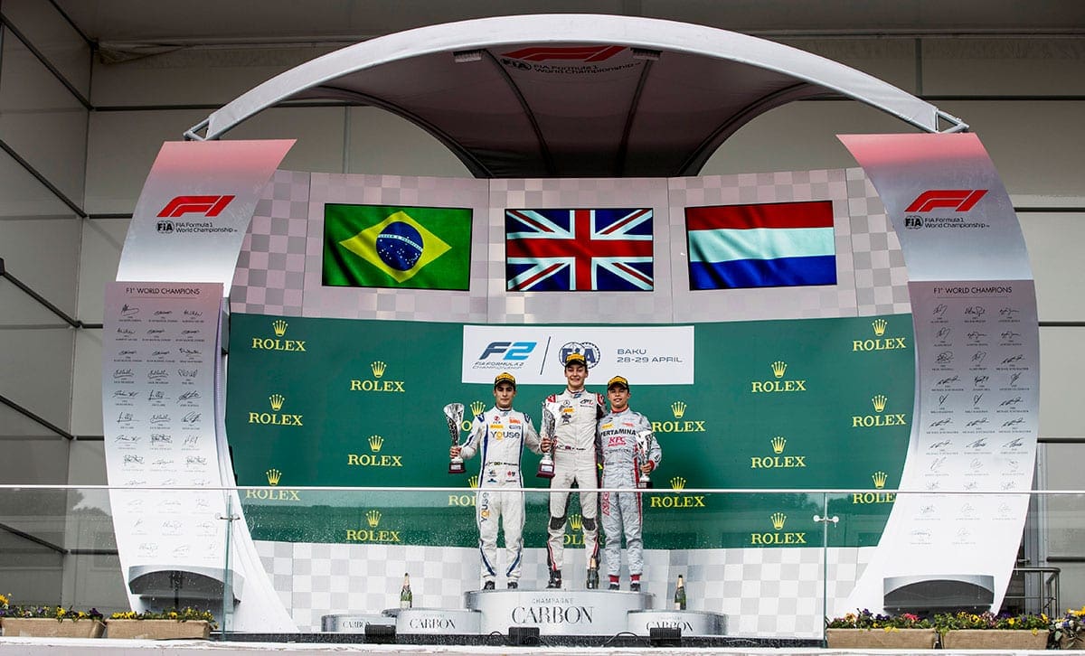 Fórmula 2 2018 - GP do Azerbaijão - Pódio