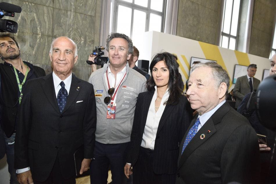 Alejandro Agag - Jean Todt - Virginia Raggi - Sticchi Damiani