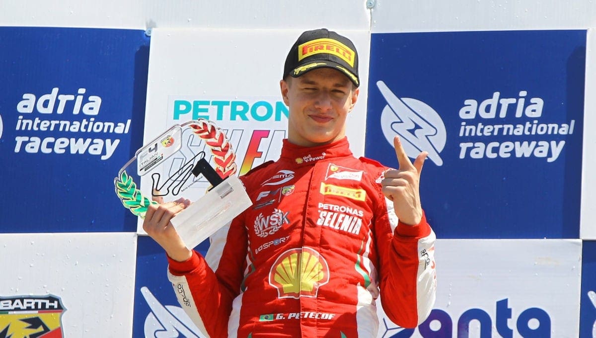 Gianluca Petecof estreia na F-4 italiana com pódio e termina etapa em Adria na terceira posição na tabela Gianluca Petecof (Prema) - F4 Itália