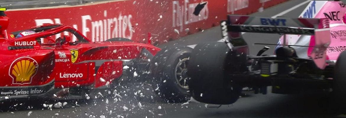 Ocon e Raikkonen entre tensão após toque na primeira volta