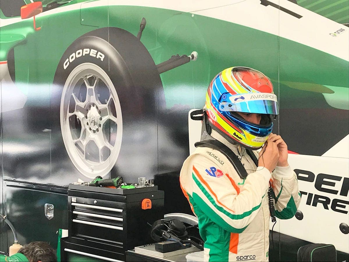 Pro Mazda: Carlos Cunha Filho é segundo no misto de Indianápolis Carlos Cunha FIlho - Pro Mazda