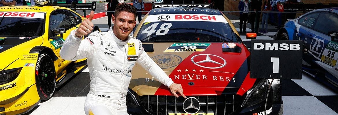 Mortara vence primeira corrida em Lausitzring; Rast sofre forte acidente