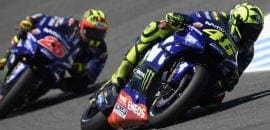 Yamaha com dificuldades larga na quarta fila em Jerez de la Frontera