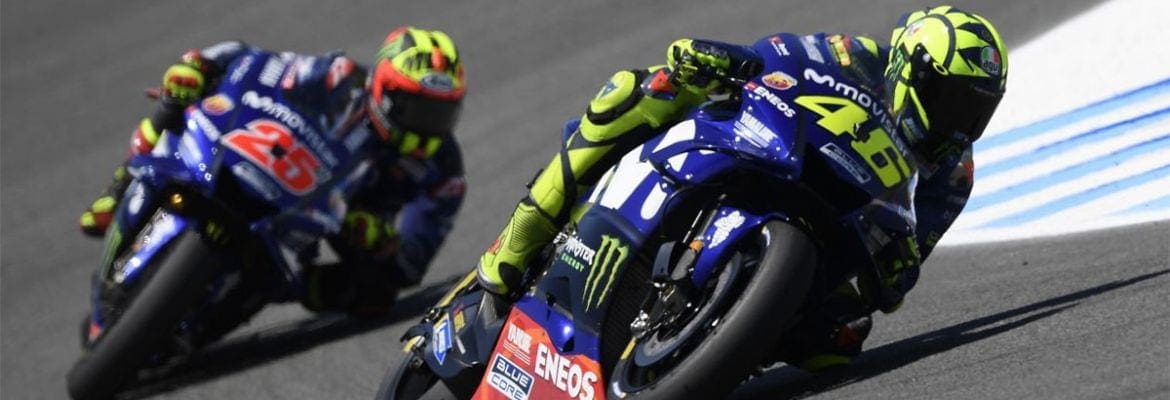 Yamaha com dificuldades larga na quarta fila em Jerez de la Frontera