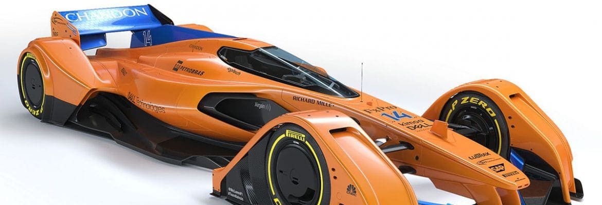 McLaren atualiza as cores do protótipo de veículo futurista MP4-X