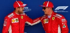 Sebastian Vettel e Kimi Raikkonen (Ferrari) - GP da Inglaterra
