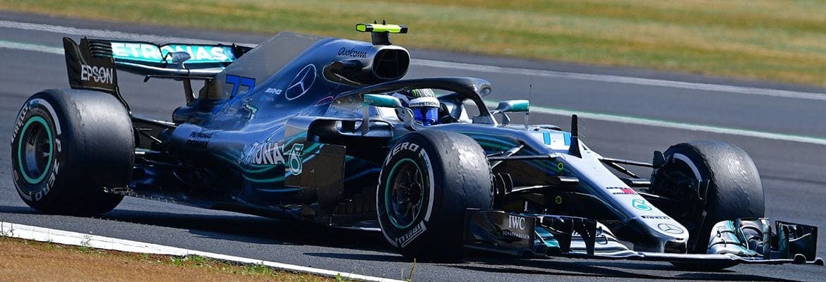 Bottas cai do primeiro ao quarto lugar nas últimas voltas do GP da Inglaterra