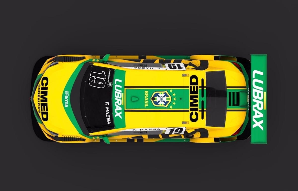 Confira como será o carro de Felipe Massa na Corrida do Milhão Layout do carro de Felipe Massa - Corrida do Milhão - Stock Car