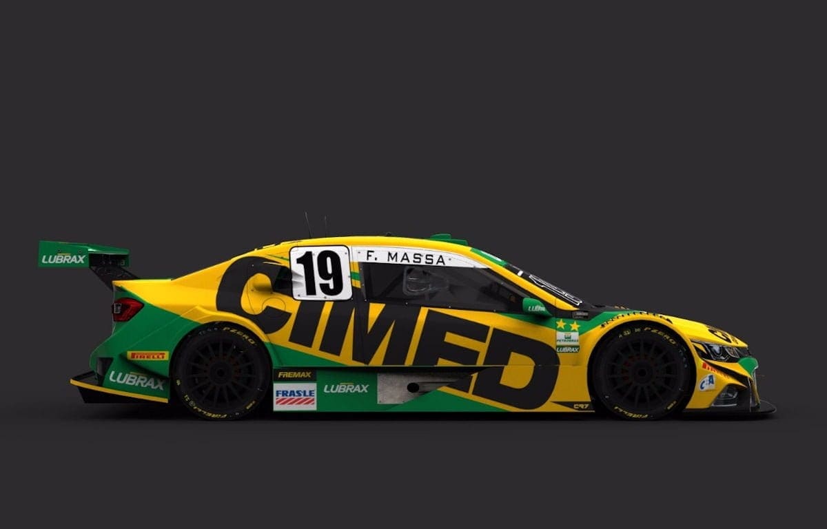 Confira como será o carro de Felipe Massa na Corrida do Milhão Layout do carro de Felipe Massa - Corrida do Milhão - Stock Car