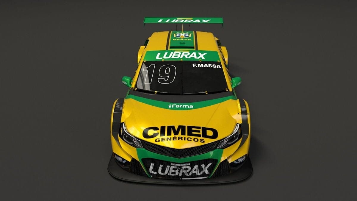 Confira como será o carro de Felipe Massa na Corrida do Milhão Layout do carro de Felipe Massa - Corrida do Milhão - Stock Car