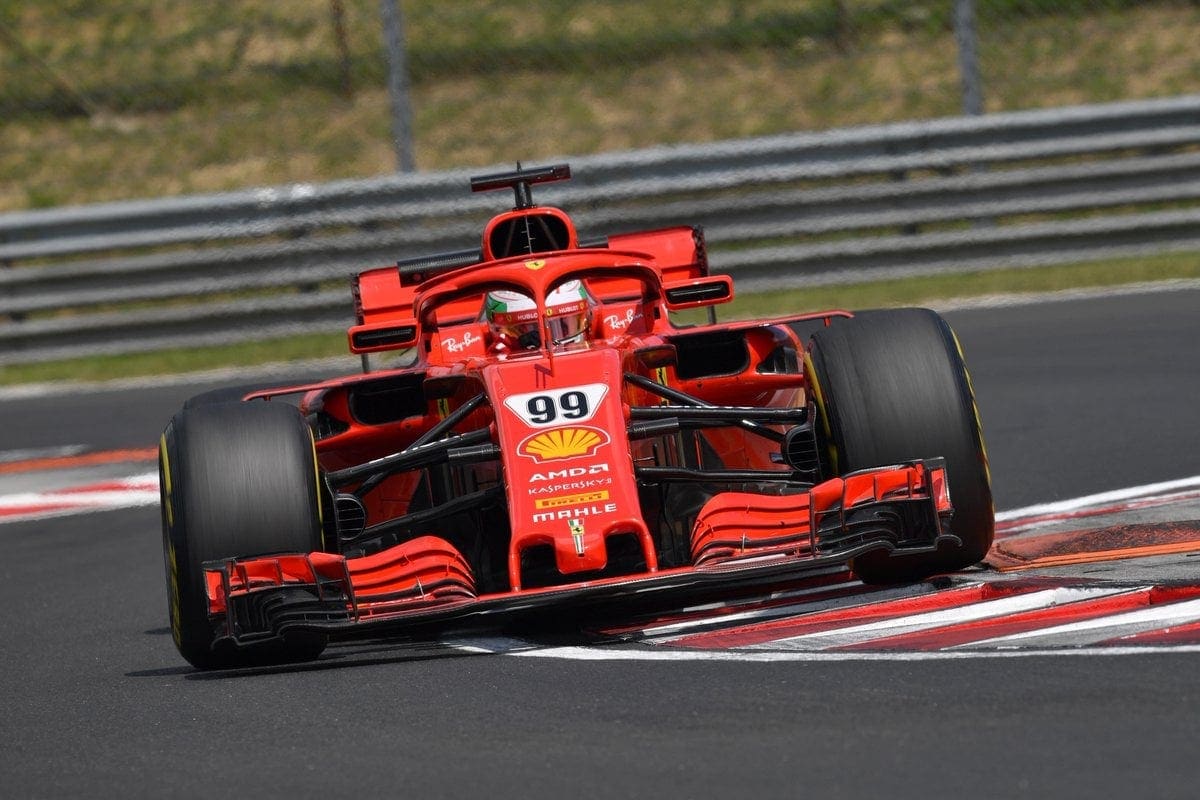 Teste da F1 na Hungria: Giovinazzi bate o recorde de Hungaroring na tarde do primeiro dia Antonio Giovinazzi (Ferrari) - Testes Hungria