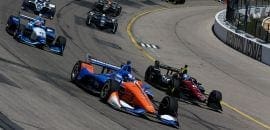 Zach Veach lidera em Pocono antes da chuva interromper os treinos livres