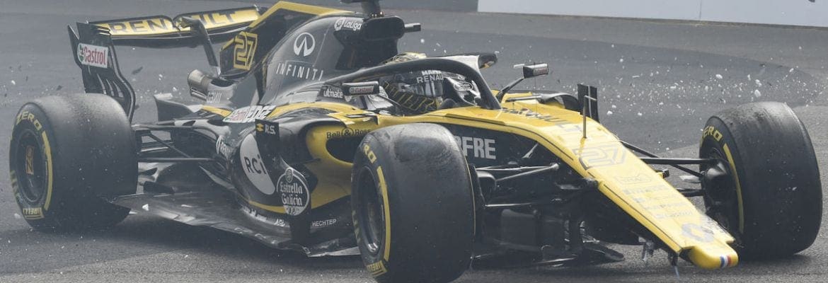 Hulkenberg ataca “tarde demais nos freios” e causa acidente em Spa