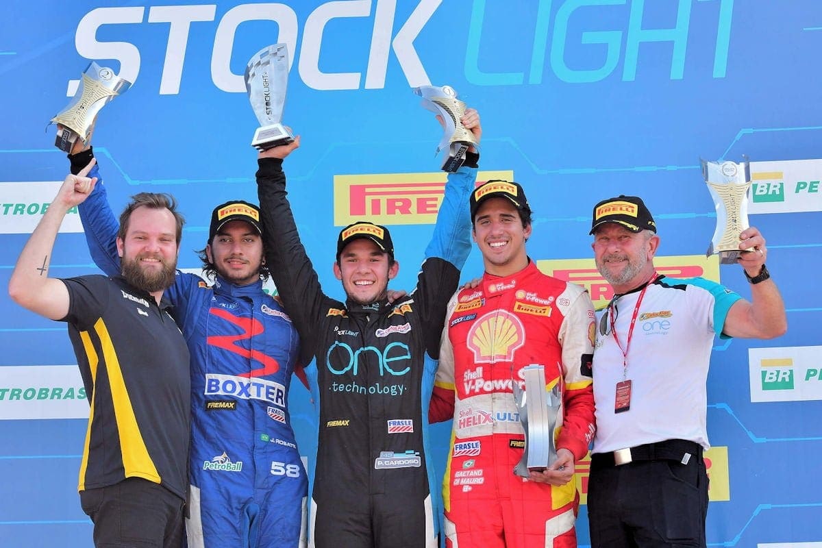 Pedro Cardoso vence a primeira na Stock Light Pódio - Stock Light