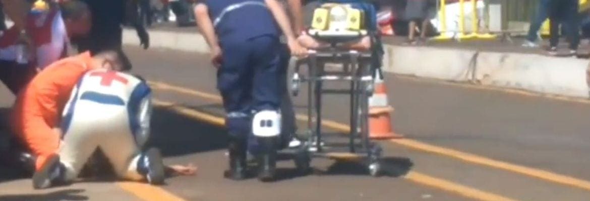 Após cirurgia neurológica, mecânico atropelado em corrida da Stock Light segue internado na UTI