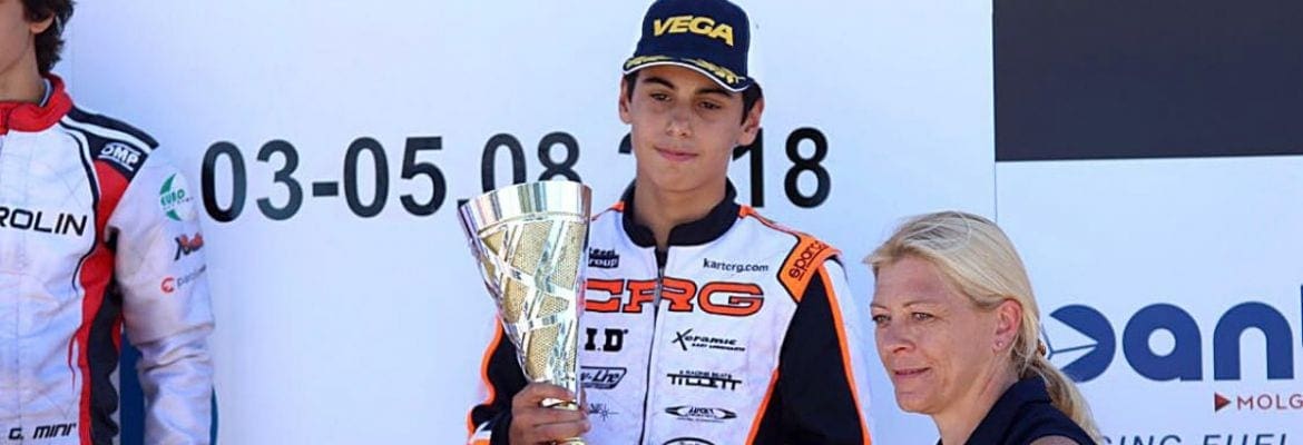 Gabriel Bortoleto conquista 3º lugar no Europeu de Kart