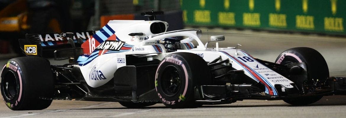 Williams na última fila do grid de Singapura