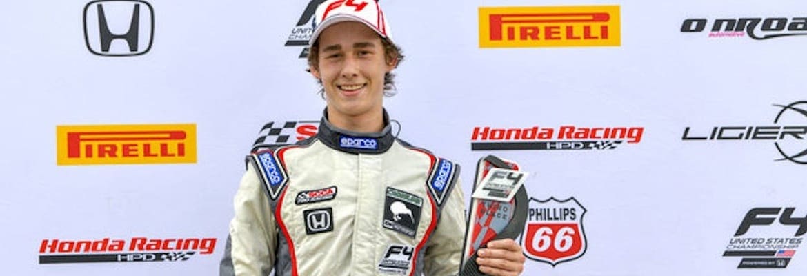 Destaque no ano de estreia, Arthur Leist fará sua 2ª temporada na F4 Americana com a Kiwi Motorsport