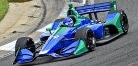 Fernando Alonso satisfeito com o teste realizado em Barber