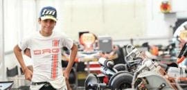 Gabriel Bortoleto está na Suécia para o Mundial de Kart