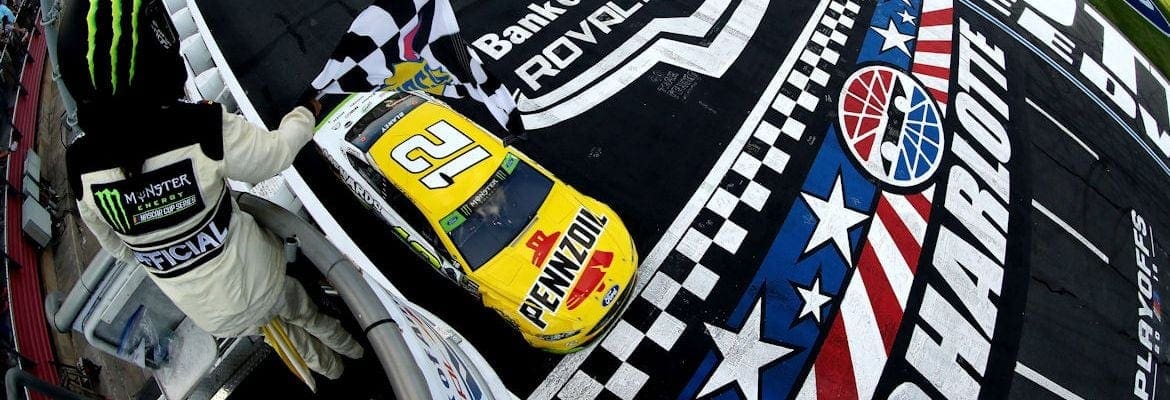 Ryan Blaney sua conquista primeira vitória no ano em Charlotte