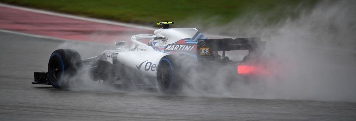 Stroll na P12 com a Williams reclama da pouca quantidade de pneus para a chuva