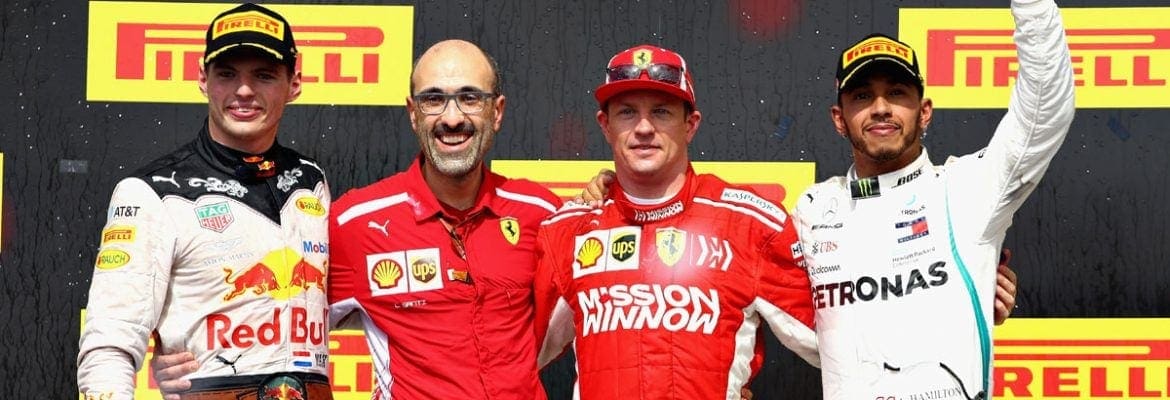 Em melhor corrida do ano, Raikkonen vence e sonho do pentacampeonato de Hamilton fica para o México