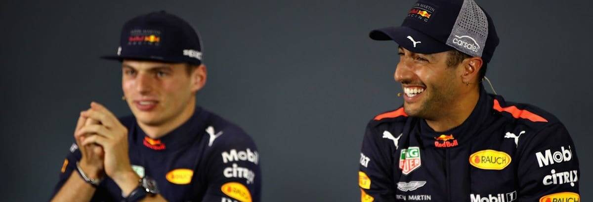 F1: Torcedores apontam Ricciardo como o companheiro ideal de Verstappen