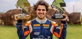 Enzo Bortoleto tem retorno triunfal na Fórmula Academy Sudamericana