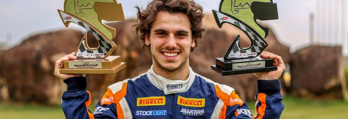 Enzo Bortoleto tem retorno triunfal na Fórmula Academy Sudamericana