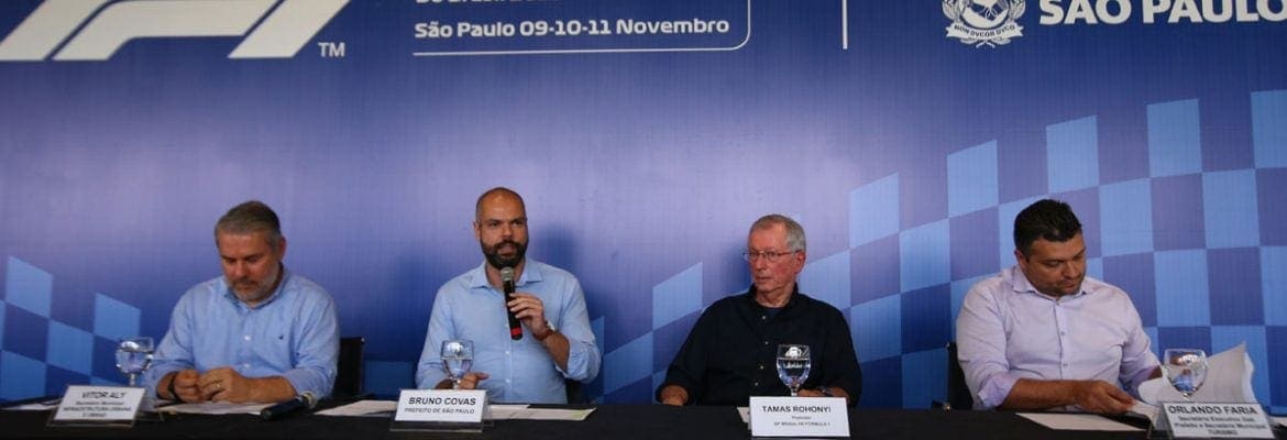 GP do Brasil de F1: Prefeito Bruno Covas visita Interlagos para vistoria das obras