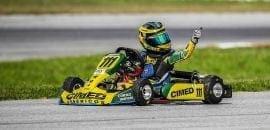 Heitor Farias conquista mais um título para o time Cimed Racing: bicampeão da Copa Brasil de Kart