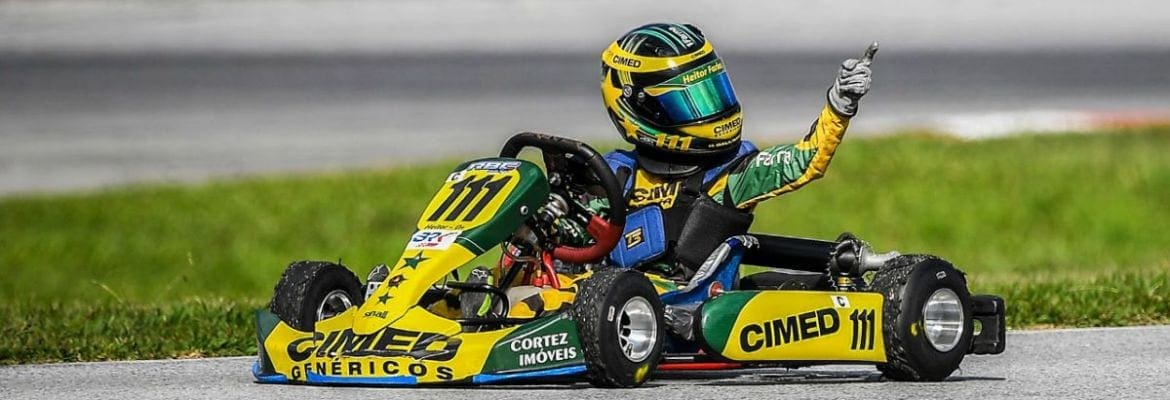 Heitor Farias conquista mais um título para o time Cimed Racing: bicampeão da Copa Brasil de Kart