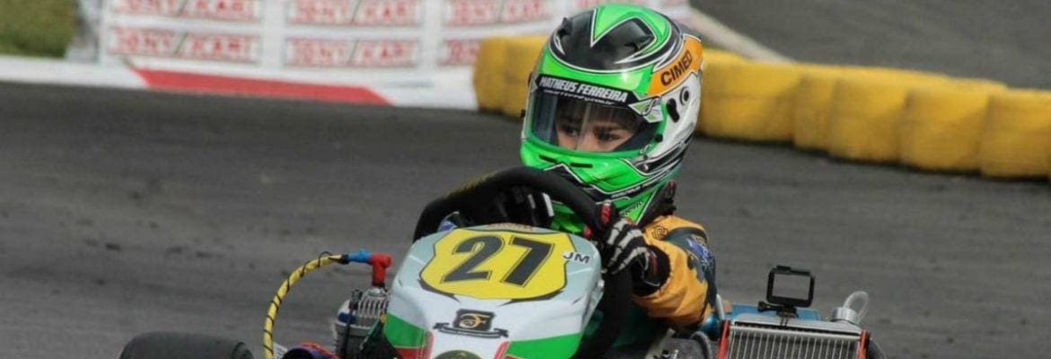 Jovem revelação do kart, Matheus Ferreira conquista pódio na Copa Brasil