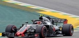 Haas com seus dois pilotos pontuando no Brasil