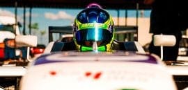 Gaetano Di Mauro testa carro da Fórmula Academy Sudamericana