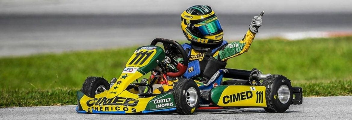 Jovem talento do time Cimed Racing, Heitor Farias é campeão da Copa São Paulo de Kart