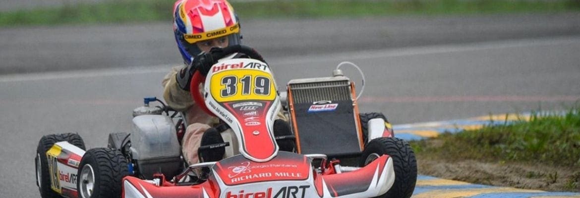 Rafael Câmara lidera treino na chuva em Castelletto na sua estreia pela Birel Art no WSK