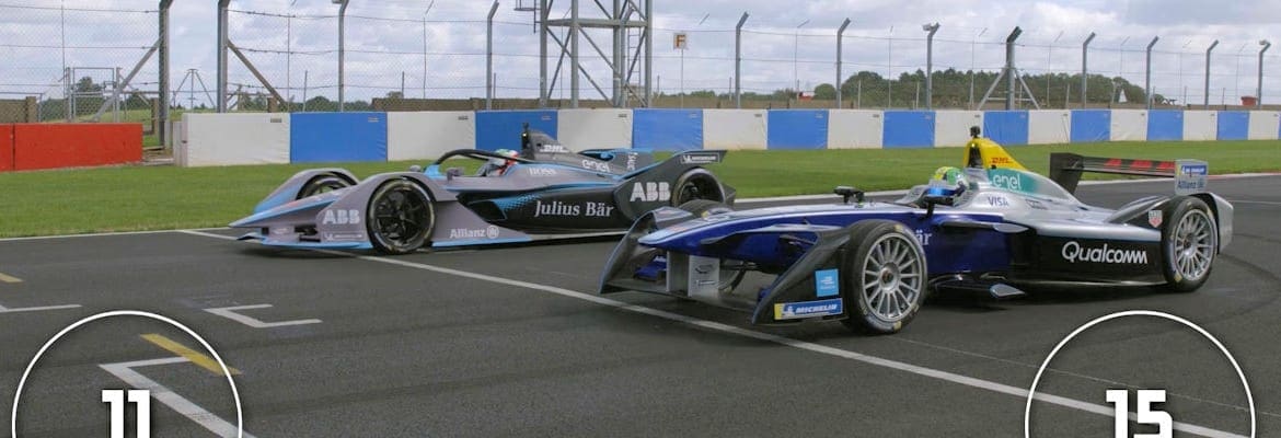 VÍDEO: Confira o duelo entre o Gen1 e o Gen2 da Fórmula E em Donington Park