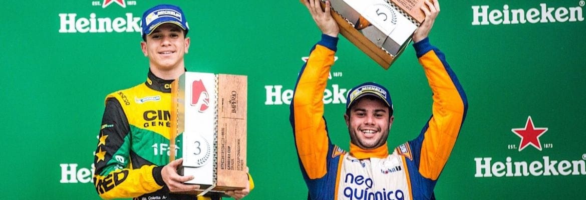 Preliminar da F1 em Interlagos, prova da Porsche é marcada por emoção de jovens pilotos no pódio