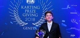 Gui Figueiredo recebe prêmio na cerimônia da FIA na Suíça pelo top 3 no Troféu Academy