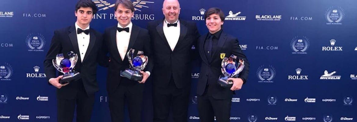 Em cerimônia da FIA, Enzo Fittipaldi recebe troféu pelo título da F4 Italiana