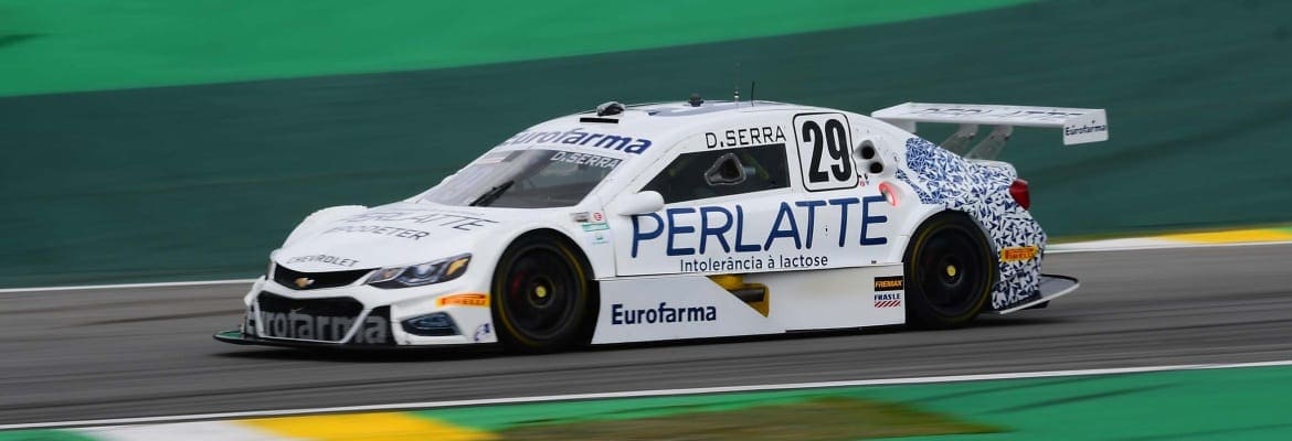 Em pista molhada, Serra lidera treino na manhã deste sábado