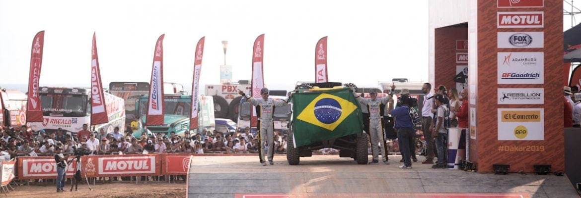 Dupla brasileira vence última etapa e fecha disputa na terceira posição dos UTVs do Rally Dakar