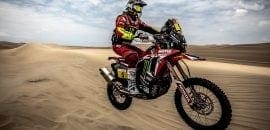 Ricky Brabec retoma a liderança do Dakar 2019 com a moto Honda CRF450 Rally
