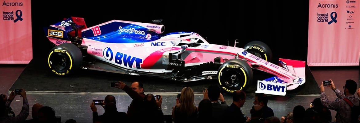 Racing Point apresenta seu novo carro e patrocinadores para a temporada 2019 da F1