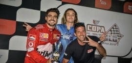 Caio Castro sobe no pódio do Kartódromo Granja Viana em estreia nas competições oficiais