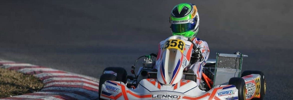 Com boa sequência de resultados, Matheus Ferreira disputa etapa final do WSK Super Master em Sarno