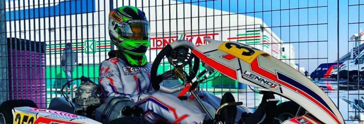 Matheus Ferreira enfrenta desafio na Copa do Mundo de Inverno no kart entre 319 pilotos na Itália